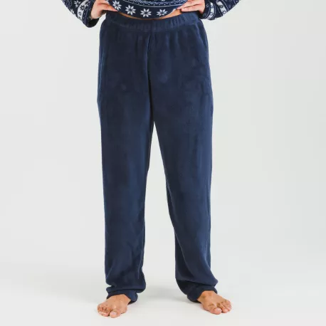 Pijama coral homem Delancey azul marinho
