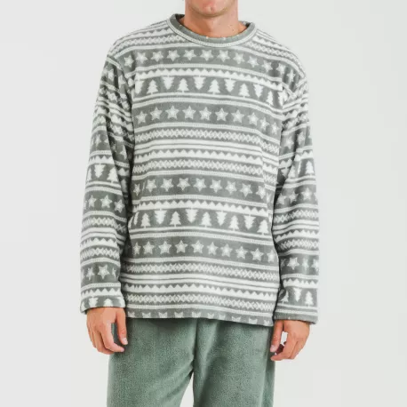 Pijama coral homem Teseo verde caça