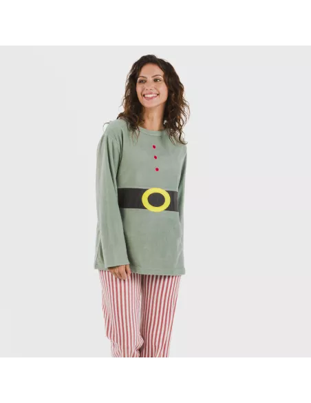 Pijama polar Leto verde tiffany Pijama polar Leto verde tiffany