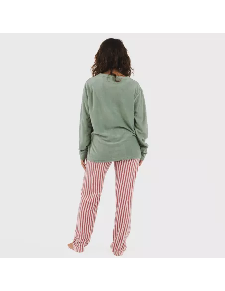 Pijama polar Leto verde tiffany Pijama polar Leto verde tiffany