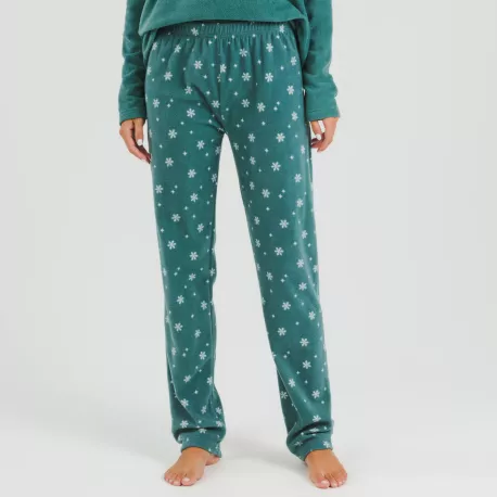 Pijama polar Elf verde francês