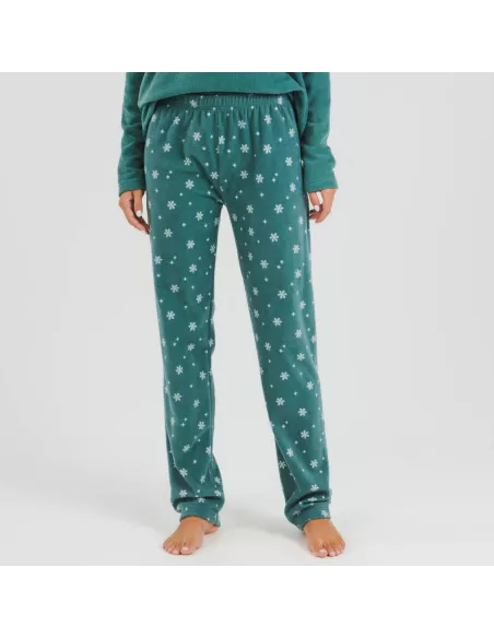 Pijama polar Elf verde francês Pijama polar Elf verde francês