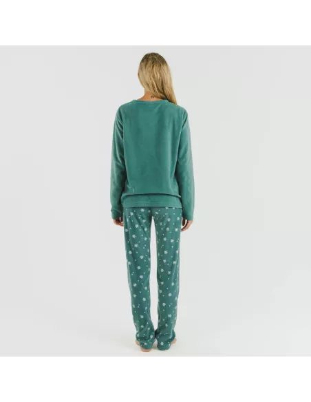 Pijama polar Elf verde francês Pijama polar Elf verde francês