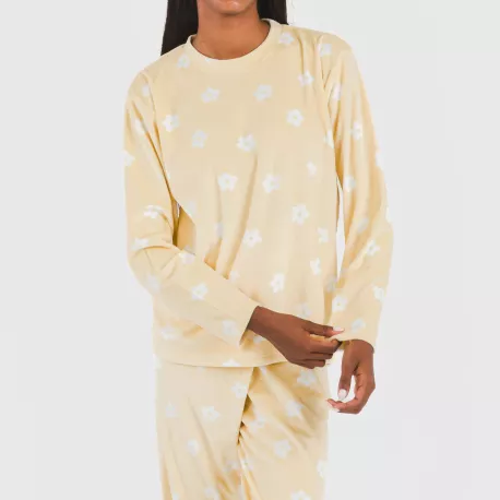 Pijama veludo Dula vainilla