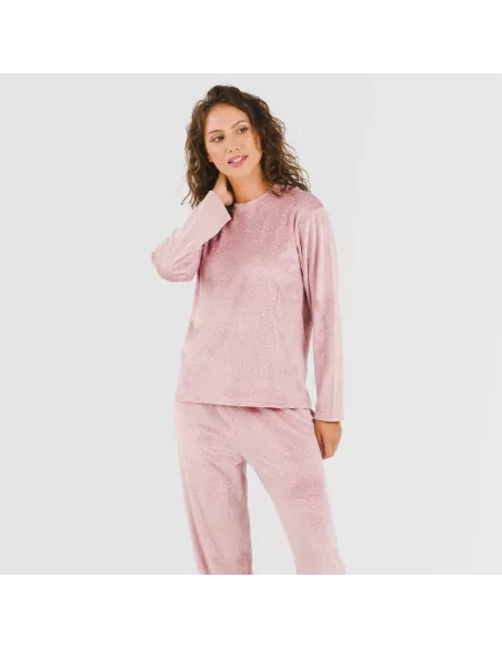 Pijama veludo Lolenda malva rosa Pijama veludo Lolenda malva rosa