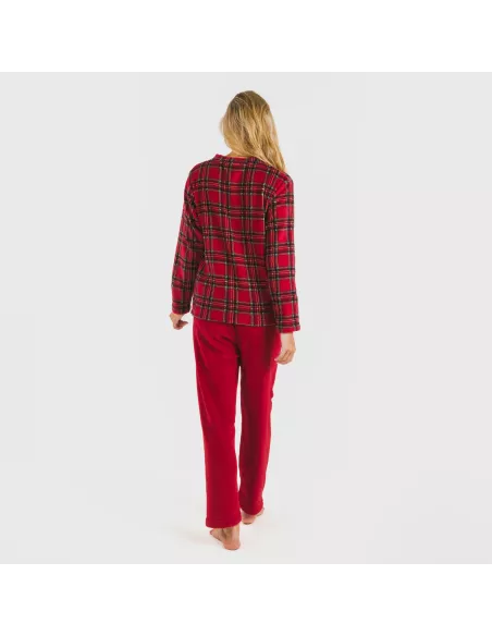 Pijama coral Nicolas vermelho Pijama coral Nicolas vermelho