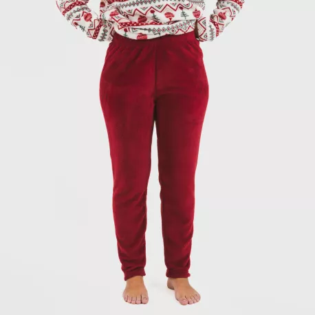 Pijama coral Joshie bordeaux