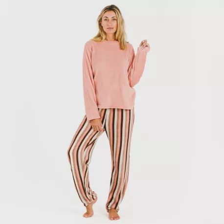 Pijama coral Raya Norma pêssego