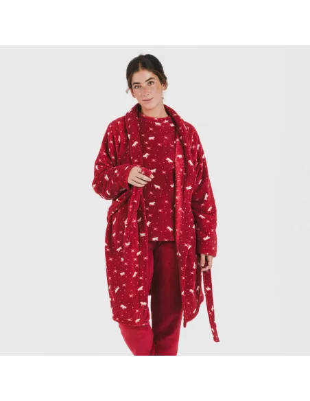 Roupão coral Cody bordeaux