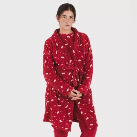 Roupão coral Cody bordeaux