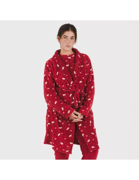 Roupão coral Cody bordeaux