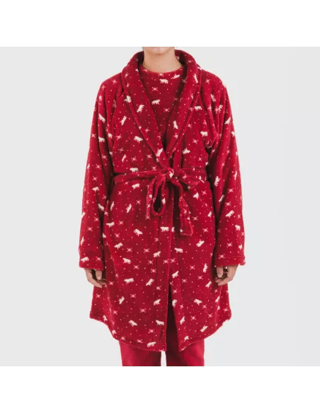 Roupão coral Cody bordeaux