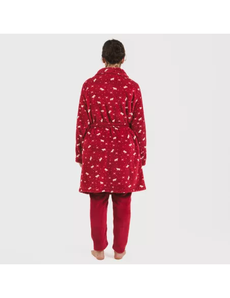 Roupão coral Cody bordeaux