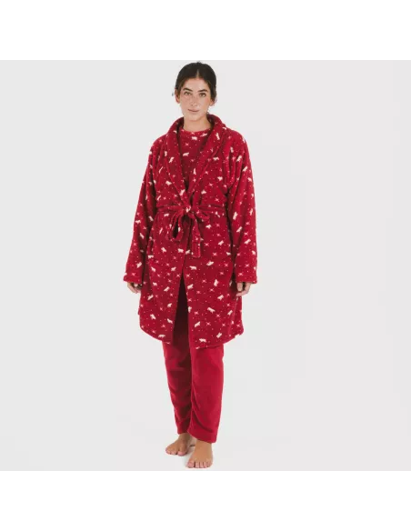 Roupão coral Cody bordeaux