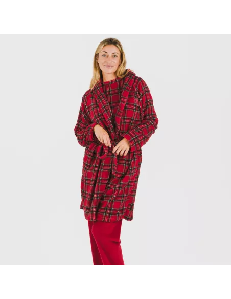 Roupão coral Nicolas vermelho