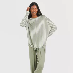 Pijama comprido Secret mulher Raya Marsella verde caça 2