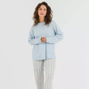 Pijama algodão Raya Bill azul celeste 2
