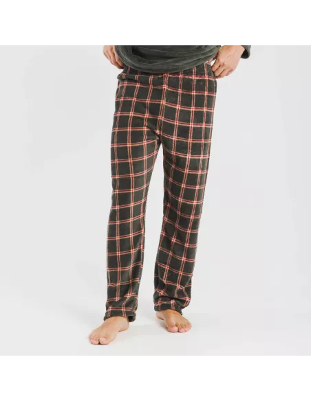 Pijama coral homem Cuadro Nelby verde caça Pijama coral homem Cuadro Nelby verde caça