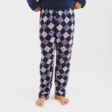Pijama coral homem Darsikiriki azul