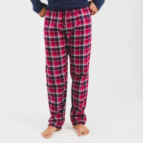 Pijama homem flanela Cocoro azul marinho
