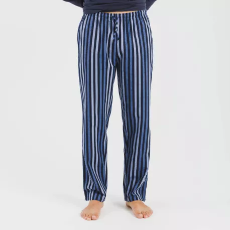 Pijama homem flanela Raya Vinicius azul