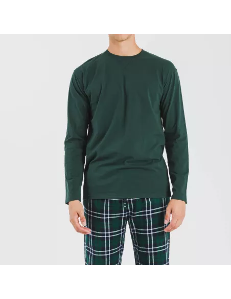 Pijama homem flanela Cuadro Guelo verde Pijama homem flanela Cuadro Guelo verde