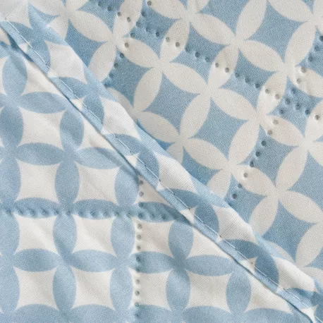 Colcha bouti Ohio azul indigo