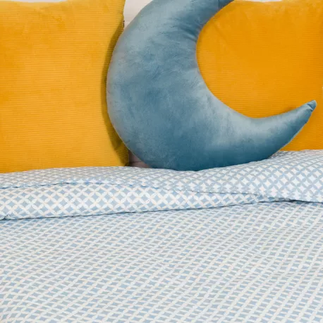 Colcha bouti Ohio azul indigo