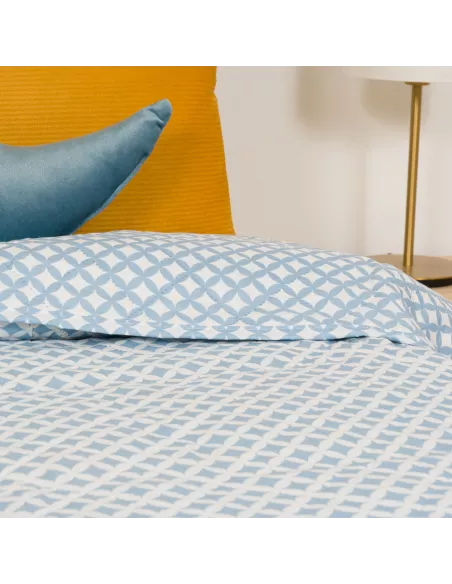 Colcha bouti Ohio azul indigo