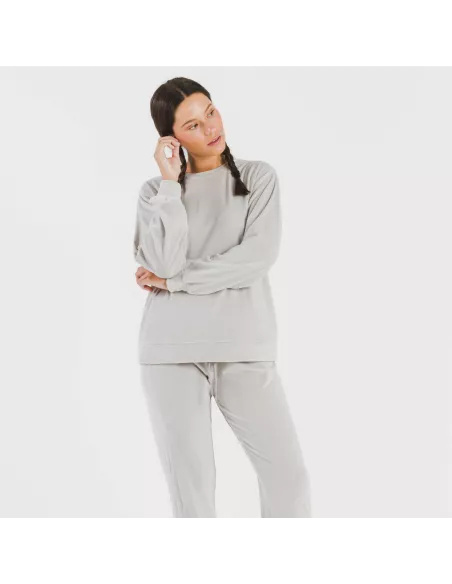 Pijama comprido Velvet liso