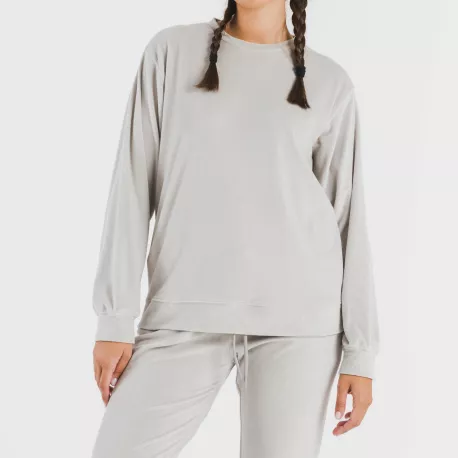 Pijama comprido Velvet liso