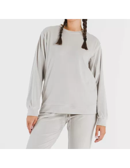 Pijama comprido Velvet liso