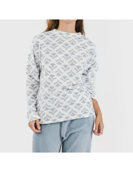 Pijama coral Etea azul indigo Pijama coral Etea azul indigo