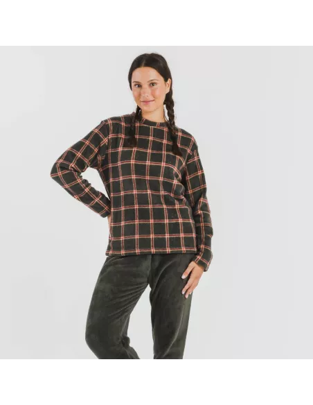 Pijama coral Cuadro Nelby verde caça Pijama coral Cuadro Nelby verde caça