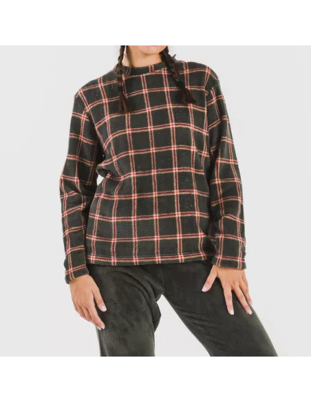 Pijama coral Cuadro Nelby verde caça Pijama coral Cuadro Nelby verde caça