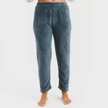 Pijama coral Cuadro Dua azul