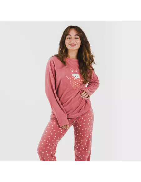Pijama polar Dada rosa Pijama polar Dada rosa