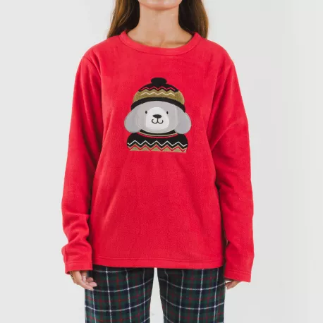 Pijama polar Eiko vermelho