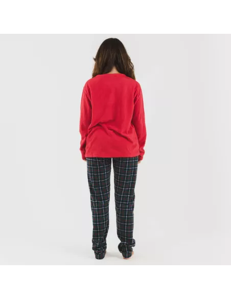 Pijama polar Eiko vermelho Pijama polar Eiko vermelho