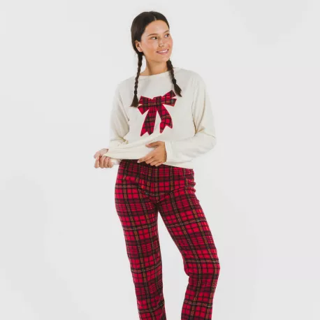 Pijama polar Lazo vermelho