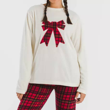 Pijama polar Lazo vermelho