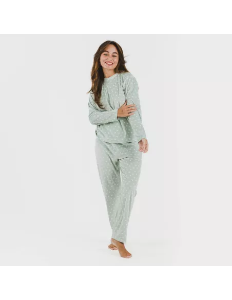 Pijama veludo Natalie verde tiffany Pijama veludo Natalie verde tiffany