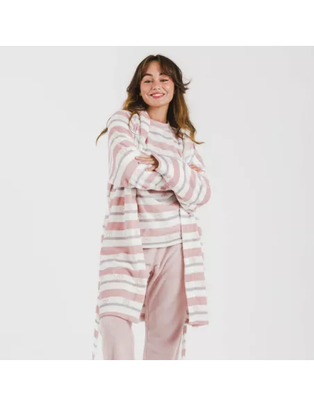 Roupão coral Raya Wilma rosa