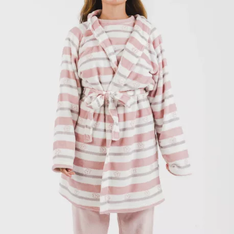 Roupão coral Raya Wilma rosa