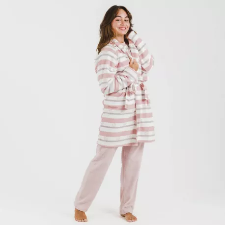 Roupão coral Raya Wilma rosa