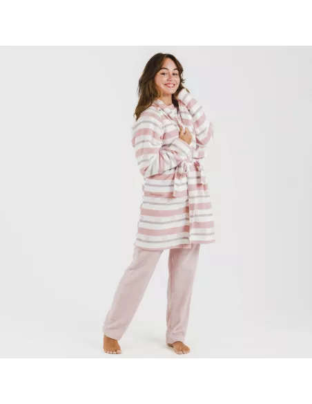 Roupão coral Raya Wilma rosa