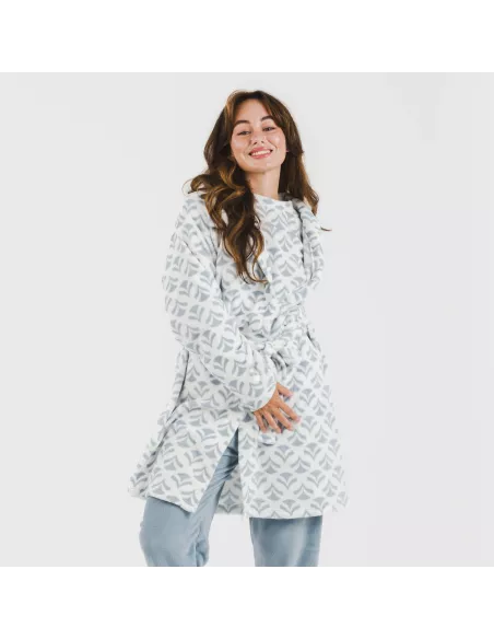 Roupão coral Etea azul indigo