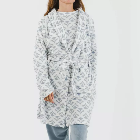 Roupão coral Etea azul indigo