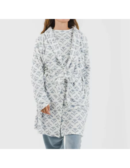 Roupão coral Etea azul indigo