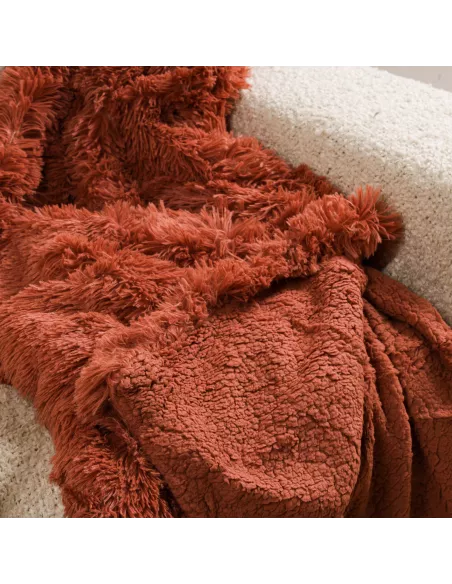 Manta pelo sherpa lisa